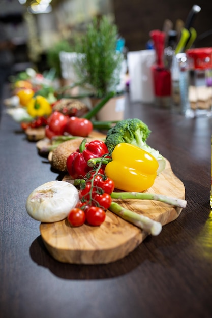 Świeże składniki na stole